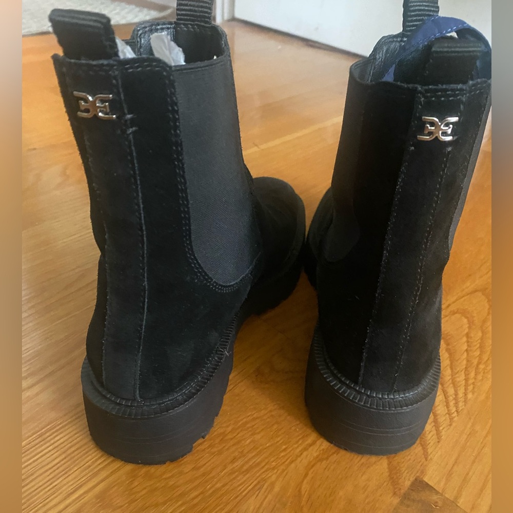 Sam Edelman Black Suede Chelsea Boots (Laguna) - Picture 6 of 11